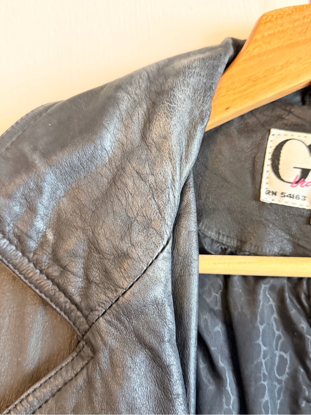 G-III Women's Black Leather Trench Coat - Picture 3 of 13